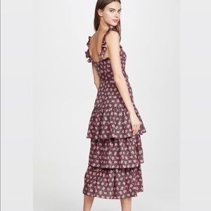 LIKELY Charlotte Floral MIDI Dress